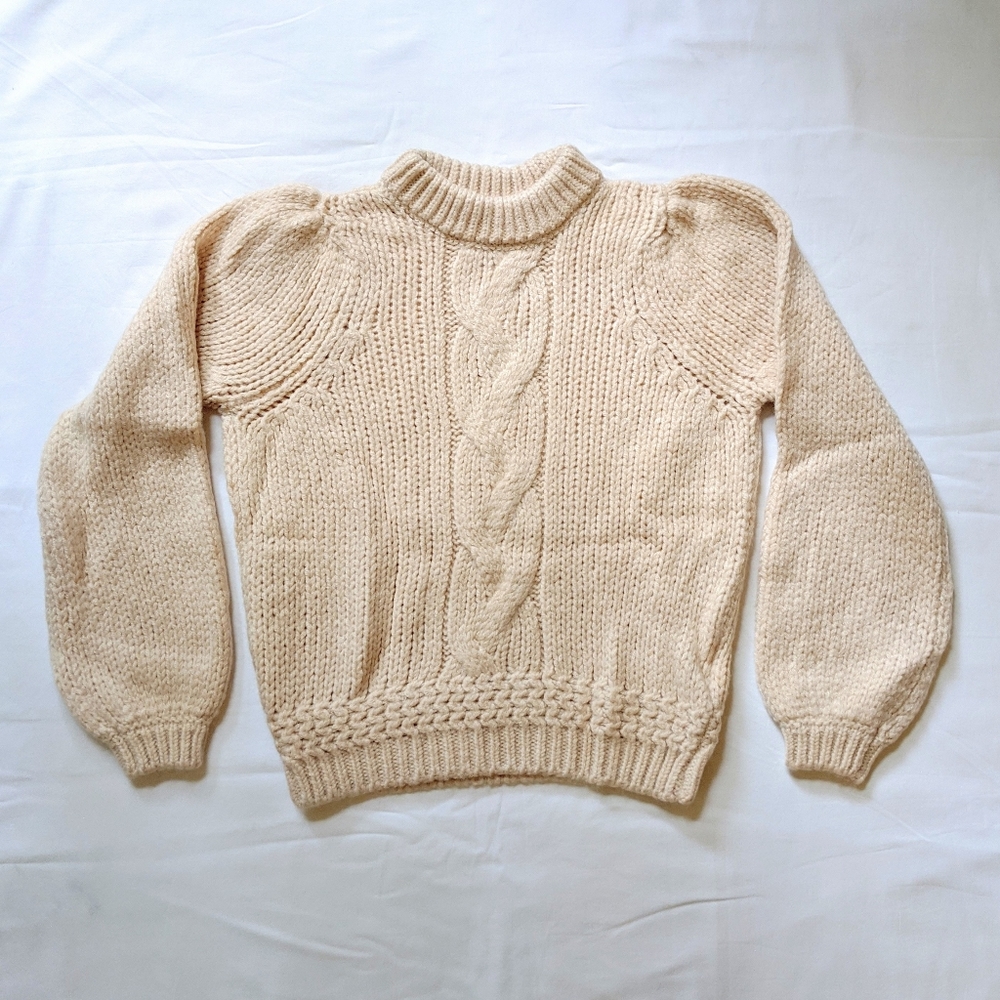 Sezane Serena Sweater in Cream, Size S